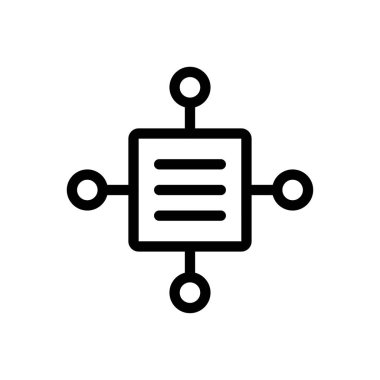 Saydam bir arkaplan üzerinde sayfa vektör çizimi. Konsept ve grafik tasarımı için ince çizgi simgesi..