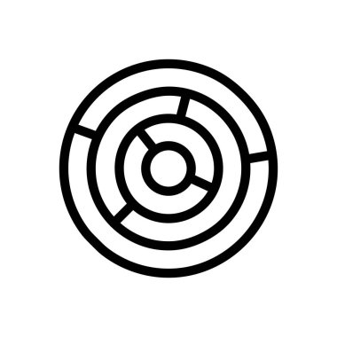 radar vector illustration on a transparent background.Premium quality symbols.Thin line icon for concept and graphic design.