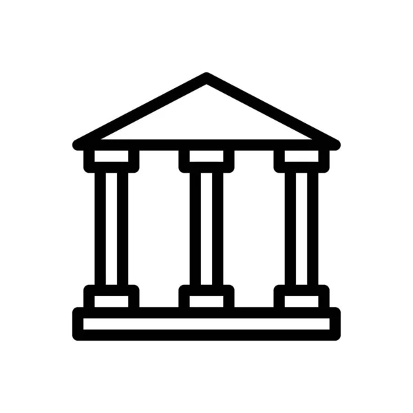 Bank Vector Illustration Transparent Background Premium Quality Symbols Thin Line — Stock Vector