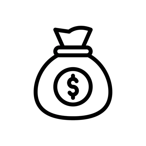 Dólar Saco Vetor Ilustração Fundo Transparente Símbolos Qualidade Premium Ícone —  Vetores de Stock