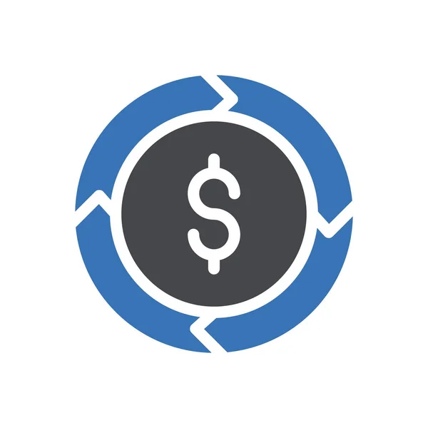 Dollar Vektor Illustration Auf Transparentem Hintergrund Hochwertige Symbole Glyphen Symbol — Stockvektor