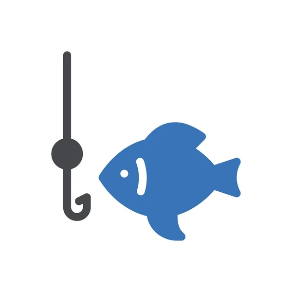 Ilustracja Wektora Ryb Przejrzystym Tle Symbole Jakości Premium Ikona Glifów — Wektor stockowy