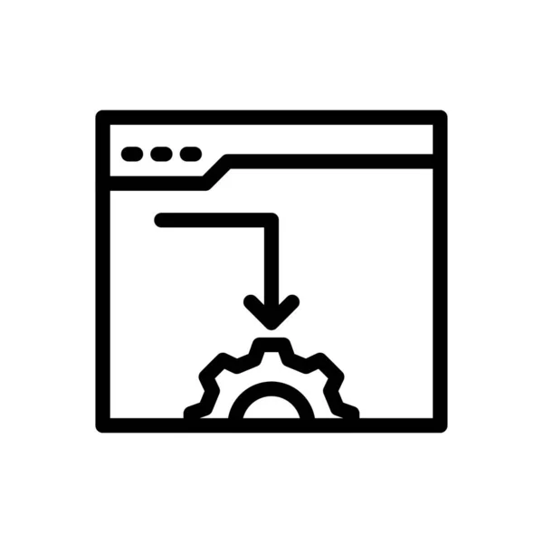 Pagina Web Vector Ilustrare Fundal Transparent Premium Simboluri Calitate Pictograma — Vector de stoc