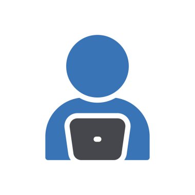 Şeffaf bir arkaplan üzerinde kullanıcı vektör illüstrasyonu. Konsept ve grafik tasarım için kaliteli semboller..