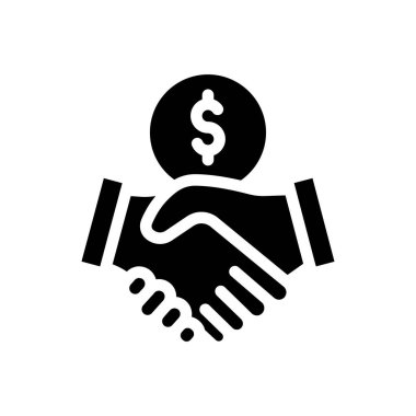 deal vector illustration on a transparent background.Premium quality symbols.Glyphs icon for concept and graphic design.