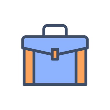 Şeffaf bir arkaplan üzerindeki portföy vektör çizimi. Konsept ve grafik tasarımı için birinci sınıf kalite simgeleri.. 