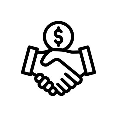 deal vector illustration on a transparent background.Premium quality symbols.Thin line icon for concept and graphic design.