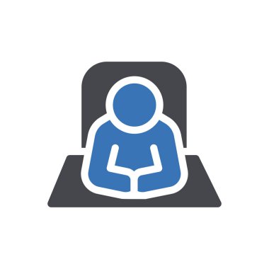 Şeffaf bir arkaplan üzerinde iş adamı vektör çizimi. Konsept ve grafik tasarım simgeleri için kaliteli semboller.. 