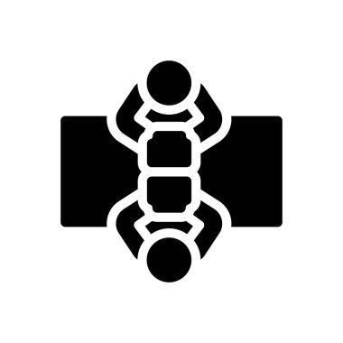 Şeffaf bir arkaplan üzerinde grup vektör illüstrasyonu. Konsept ve grafik tasarımı için kaliteli semboller.. 