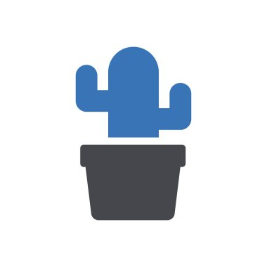 Saydam bir arkaplan üzerinde kaktüs vektör illüstrasyonu. Konsept ve grafik tasarımı için özel kalite semboller..