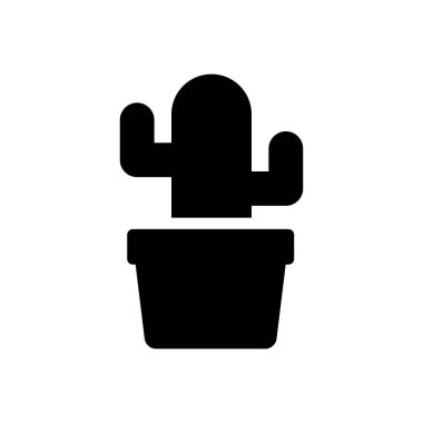 Saydam bir arkaplan üzerinde kaktüs vektör illüstrasyonu. Konsept ve grafik tasarımı için özel kalite semboller..