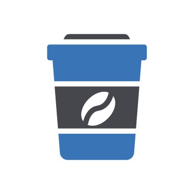 Şeffaf bir arkaplan üzerinde kahve fincanı vektör çizimi. Konsept ve grafik tasarım simgeleri için kaliteli semboller..