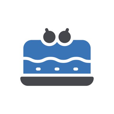 Şeffaf bir arkaplan üzerinde pasta vektör çizimi. Konsept ve grafik tasarımı için mükemmel kalite semboller..