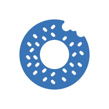 Şeffaf bir arkaplan üzerinde donut vektör illüstrasyonu. Konsept ve grafik tasarımı için mükemmel kalite semboller..