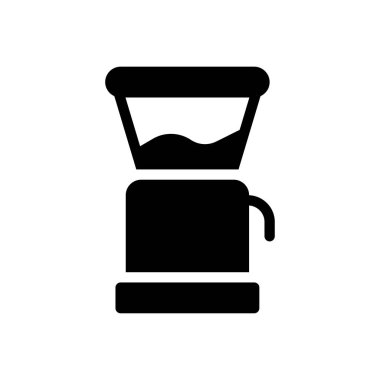 Saydam bir arkaplan üzerinde kahve öğütücü vektör çizimi. Konsept ve grafik tasarım simgeleri için kaliteli semboller..