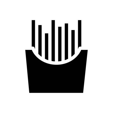 fries vector illustration on a transparent background.Premium quality symbols.Glyphs icon for concept and graphic design. 