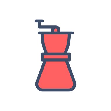 Saydam bir arkaplan üzerinde kahve makinesi vektör çizimi. Konsept ve grafik tasarımı için birinci sınıf kalite simgeler..