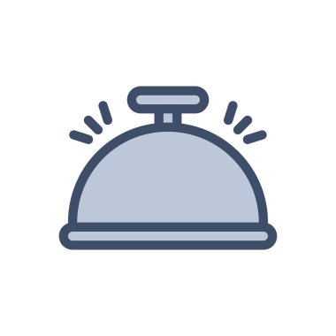 Şeffaf bir arkaplan üzerinde çan vektör illüstrasyonu. Konsept ve grafik tasarımı için birinci sınıf kalite simgeler.. 