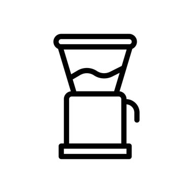 Şeffaf bir arkaplan üzerinde öğütücü vektör çizimi. Premium kalite semboller. Konsept ve grafik tasarım için ince çizgi simgesi.