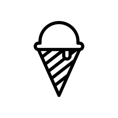 Şeffaf bir arkaplan üzerinde koni vektör illüstrasyonu.Premium kalite sembolleri. Konsept ve grafik tasarım için ince çizgi simgesi. 