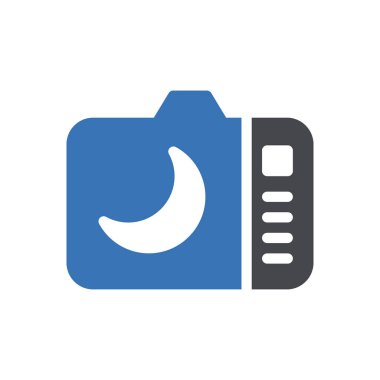 Şeffaf bir arkaplan üzerinde gece modu vektör illüstrasyonu. Konsept ve grafik tasarım simgeleri için kaliteli semboller..