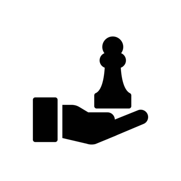 透明背景下的国际象棋矢量图解 高级质量符号 概念和图形设计用的Glyphs图标 — 图库矢量图片