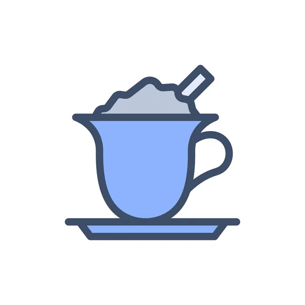 Ilustracja Wektora Kawy Przejrzystym Tle Symbole Jakości Premium Ikona Stroke — Wektor stockowy