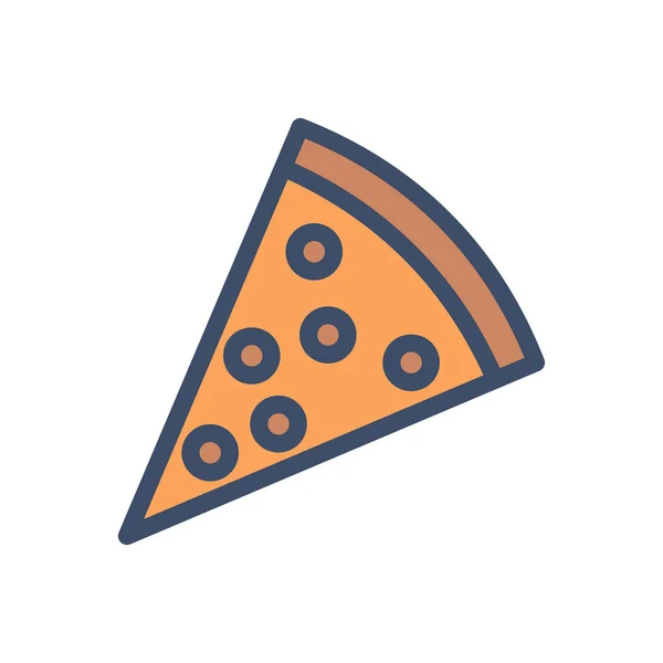 Pizza Vektor Illustration Auf Transparentem Hintergrund Symbole Premium Qualität — Stockvektor