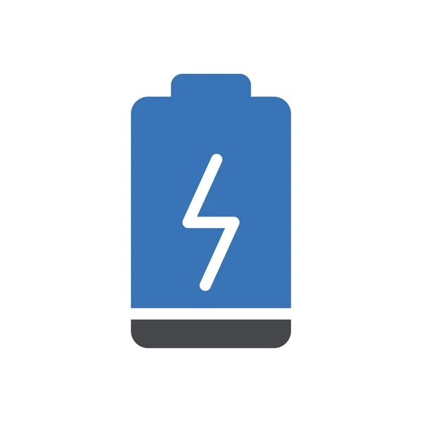 Battery Vector Illustration Transparent Background Premium Quality Symbols Glyphs Icon — Stock Vector