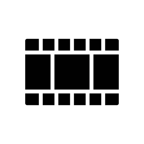 Reel Vector Illustration Transparent Background Premium Quality Symbols Glyphs Icon — Stock Vector