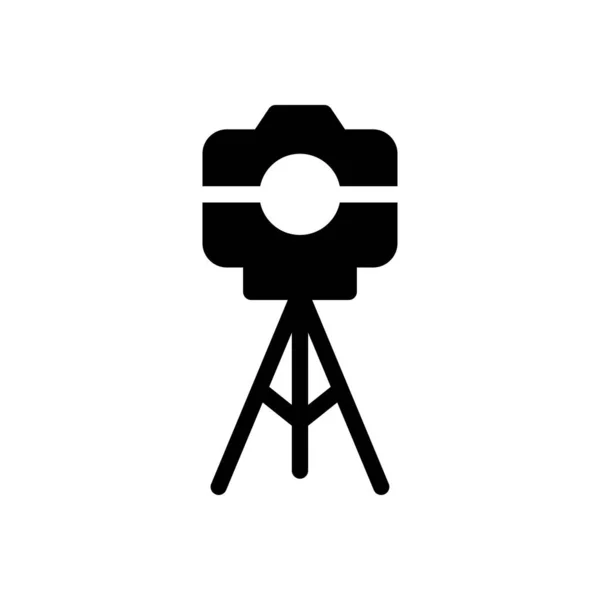Векторная Иллюстрация Камеры Прозрачном Фоне Символы Высокого Качества Иконка Glyphs — стоковый вектор
