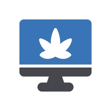 Şeffaf bir arkaplan üzerinde ekran vektör illüstrasyonu. Konsept ve grafik tasarımı için kaliteli semboller..