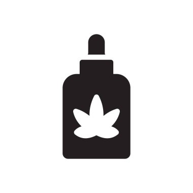 Saydam bir arkaplan üzerinde şişe vektör illüstrasyonu. Konsept ve grafik tasarım simgeleri için kaliteli semboller..