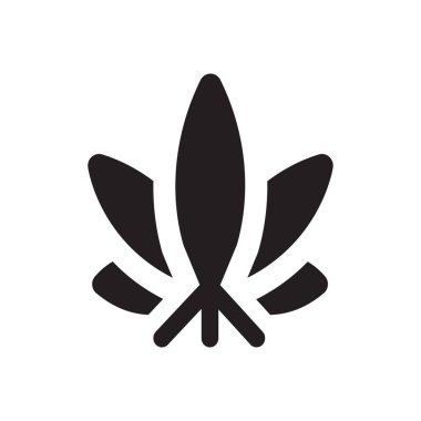 Şeffaf bir arkaplan üzerinde yaprak vektör çizimi. Konsept ve grafik tasarım simgeleri için kaliteli semboller.. 