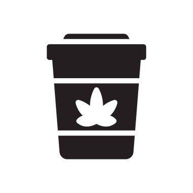 Şeffaf bir arkaplanda kahve vektörü çizimi. Konsept ve grafik tasarım simgeleri için kaliteli semboller..