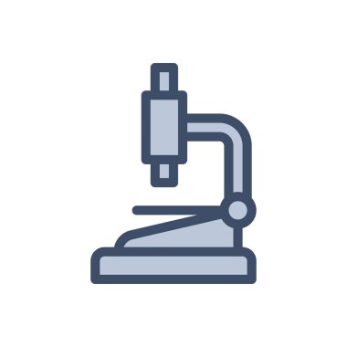 Şeffaf bir arkaplan üzerinde mikroskop vektör çizimi. Konsept ve grafik tasarımı için mükemmel kalite simgeleri.. 
