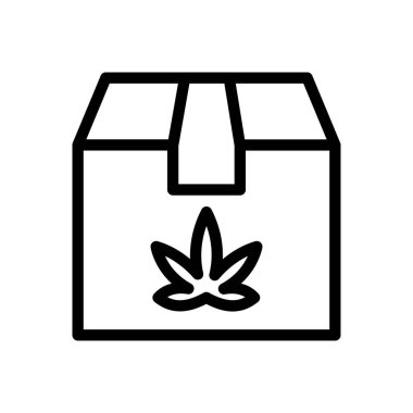 Şeffaf bir arkaplan üzerinde parsel vektör çizimi. Premium kalite sembolleri. Konsept ve grafik tasarım için ince çizgi simgesi. 