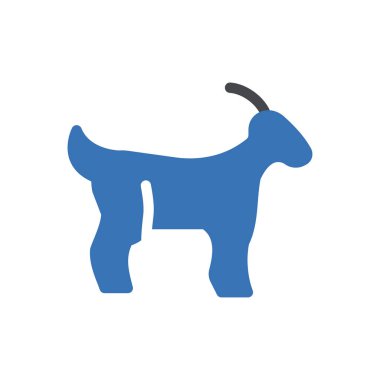 Şeffaf bir arkaplan üzerinde keçi vektör çizimi. Konsept ve grafik tasarımı için mükemmel kalite semboller..