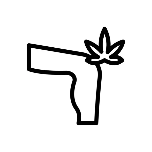 Marihuana Been Vector Illustratie Een Transparante Achtergrond Premium Kwaliteit Symbolen — Stockvector