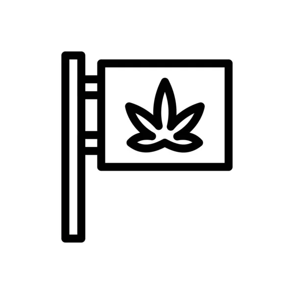 Marihuanová Deska Vektorová Ilustrace Průhledném Pozadí Symboly Prvotřídní Kvality Ikona — Stockový vektor