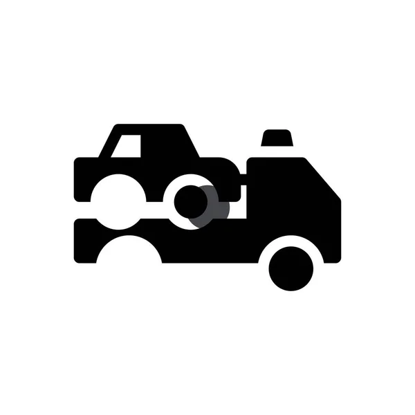 透明背景下的卡车矢量图解 高级质量符号 概念和图形设计的Glyphs图标 — 图库矢量图片