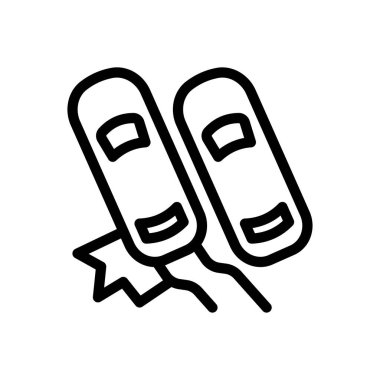 Saydam bir arkaplan üzerinde çarpışma vektör çizimi. Premium kalite sembolleri. Konsept ve grafik tasarım için ince çizgi simgesi.