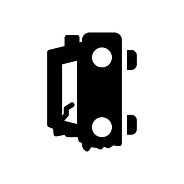 Saydam bir arkaplan üzerinde araba kazası vektör çizimi. Konsept ve grafik tasarımı için mükemmel kalite semboller..