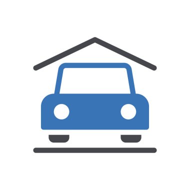 Saydam bir arkaplan üzerinde araba park vektörü illüstrasyonu. Konsept ve grafik tasarımı için mükemmel kalite semboller..