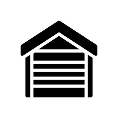 Şeffaf bir arkaplan üzerinde garaj vektör çizimi. Konsept ve grafik tasarımı için mükemmel kalite semboller..