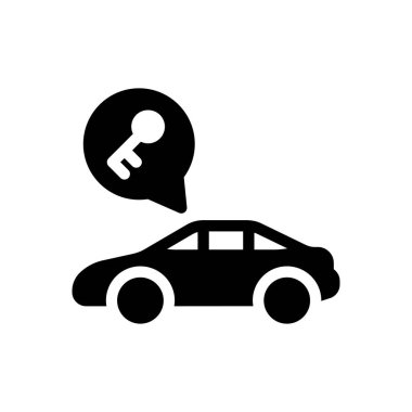 Saydam bir arkaplan üzerinde park kilidi vektör illüstrasyonu. Konsept ve grafik tasarımı için özel kalite semboller..