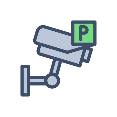 cctv vector illustration on a transparent background.Premium quality symbols.Stroke icon for concept and graphic design.