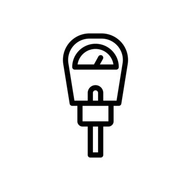 meter vector illustration on a transparent background.Premium quality symbols.Thin line icon for concept and graphic design.
