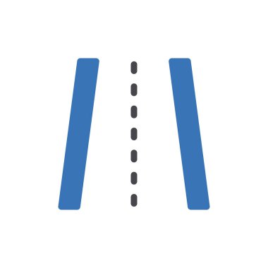 Şeffaf bir arkaplan üzerinde yol vektör illüstrasyonu. Konsept ve grafik tasarım için mükemmel kalite sembolleri..