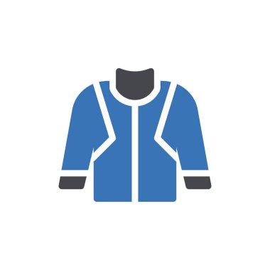 Şeffaf bir arkaplan üzerinde ceket vektör çizimi. Konsept ve grafik tasarım simgeleri için kaliteli semboller..